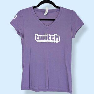 (2/$20) Twitch.tv Purple V-Neck Tee